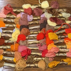 Paternayan Virgin Wool 3 ply Persian Yarn 8 Yd Skeins Needlepoint Crewel Lot 35